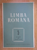 Revista Limba Romana, anul XXXIV, nr. 5, septembrie-octombrie 1985