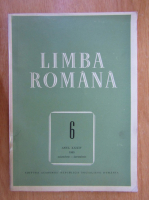 Revista Limba Romana, anul XXXIV, nr. 6, noiembrie-decembrie 1985