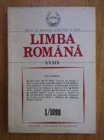 Revista Limba Romana, anul XXXIX, nr. 1, 1990