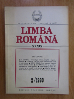 Revista Limba Romana, anul XXXIX, nr. 2, 1990