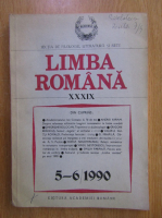 Revista Limba Romana, anul XXXIX, nr. 5-6, 1990