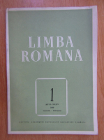 Revista Limba Romana, anul XXXV, nr. 1, ianuarie-februarie 1986