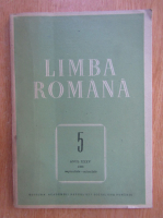Anticariat: Revista Limba Romana, anul XXXV, nr. 5, septembrie-octombrie 1986