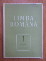 Revista Limba Romana, anul XXXVI, nr. 1, ianuarie-februarie 1987