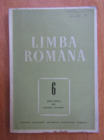 Revista Limba Romana, anul XXXVI, nr. 6, noiembrie-decembrie 1987
