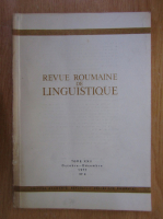 Revue de roumaine de linguistique, volumul XXII, nr. 4, octombrie-decembrie 1977