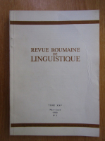 Anticariat: Revue roumaine de linguistique, volumul XXV, nr. 3, mai-iunie 1980