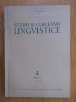 Studii si cercetari lingvistice, anul XI, nr. 4, 1960