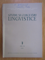 Studii si cercetari lingvistice, anul XII, nr. 3, 1961