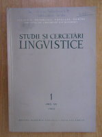 Studii si cercetari lingvistice, anul XIV, nr. 1, 1963