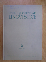 Studii si cercetari lingvistice, anul XIX, nr. 2, 1968