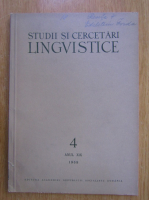 Studii si cercetari lingvistice, anul XIX, nr. 4, 1968