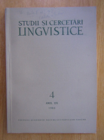 Studii si cercetari lingvistice, anul XVI, nr. 4, 1965
