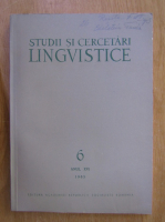 Studii si cercetari lingvistice, anul XVI, nr. 6, 1965