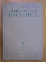 Studii si cercetari lingvistice, anul XVIII, nr. 3, 1967