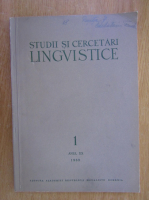 Studii si cercetari lingvistice, anul XX, nr. 1, 1969