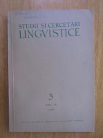 Studii si cercetari lingvistice, anul XX, nr. 3, 1969