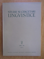 Anticariat: Studii si cercetari lingvistice, anul XXI, nr. 2, 1970
