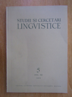 Studii si cercetari lingvistice, anul XXI, nr. 5, 1970