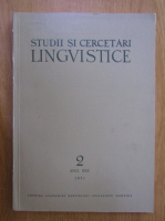 Studii si cercetari lingvistice, anul XXII, nr. 2, 1971