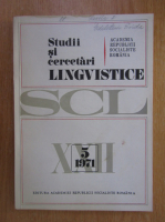 Studii si cercetari lingvistice, anul XXII, nr. 5, 1971