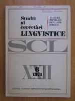 Studii si cercetari lingvistice, anul XXII, nr. 6, 1971