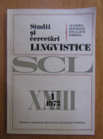 Studii si cercetari lingvistice, anul XXIII, nr. 1, 1972
