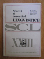 Studii si cercetari lingvistice, anul XXIII, nr. 2, 1972