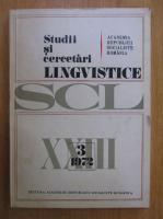 Studii si cercetari lingvistice, anul XXIII, nr. 3, 1972