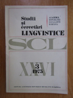 Studii si cercetari lingvistice, anul XXVI, nr. 3, 1975