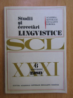 Studii si cercetari lingvistice, anul XXXI, nr. 6, noiembrie-decembrie 1980