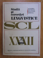 Studii si cercetari lingvistice, anul XXXII, nr. 5, septembrie-octombrie 1981