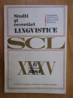 Anticariat: Studii si cercetari lingvistice, anul XXXV, nr. 6, noiembrie-decembrie 1984