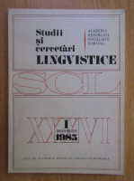Studii si cercetari lingvistice, anul XXXVI, nr. 1, ianuarie-februarie 1985