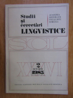 Studii si cercetari lingvistice, anul XXXVI, nr. 2, martie-aprilie 1985