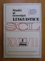Studii si cercetari lingvistice, anul XXXVII, nr. 1, ianuarie-februarie 1986
