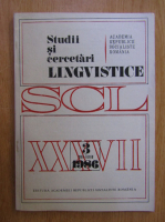Studii si cercetari lingvistice, anul XXXVII, nr. 3, mai-iunie 1986