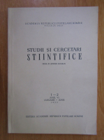 Anticariat: Studii si cercetari stiintifice. Seria Stiinte Sociale, anul VI, nr. 1-2, ianuarie-iunie 1955