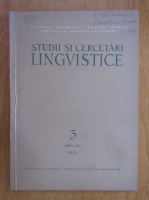 Studii si cercetqari lingvistice, anul XIV, nr. 3, 1963