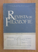Revista de Filosofie, tomul 21, nr. 1, 1974