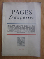 Anticariat: Revista Pages Francaises, nr. 15