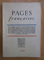 Anticariat: Revista Pages Francaises, nr. 20