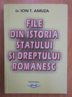 Ion T. Amuza - File din istoria statului si dreptului romanesc 