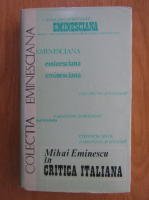 Anticariat: Mihai Eminescu in critica italiana