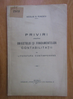 Anticariat: Nicolae S. Penescu - Priviri asupra obiectului si fundamentelor contabilitatii in literatura contimporana 