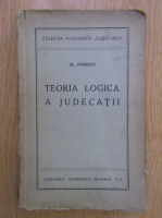 Alexandru Posescu - Teoria logica a judecatii
