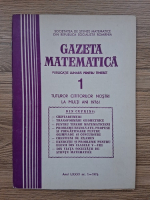Gazeta matematica, anul LXXXI, nr. 1, 1976