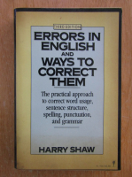 Harry Shaw - Errors in English and Ways to Correct Them