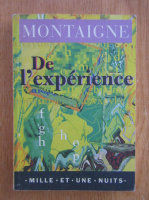 Anticariat: Michel de Montaigne - De l'experience