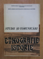 Studii si comunicari de etnografie-istorie